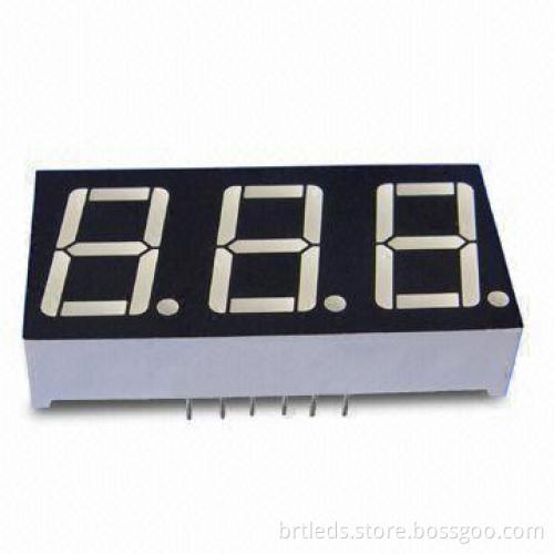 LED Numerical Display with Hyper Red Emitting color and 0.36-inch (7.14mm) Digit Height